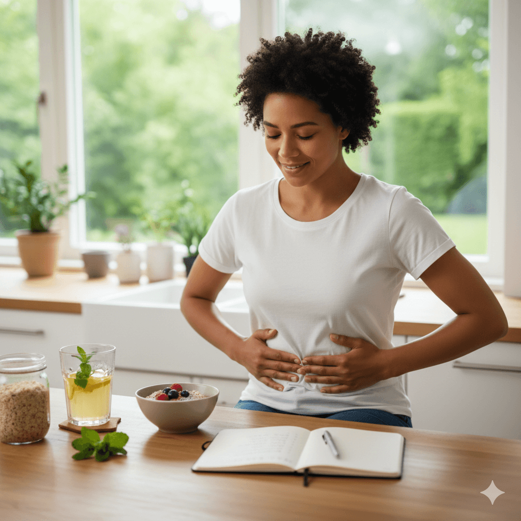 Calm eating and daily habits supporting digestion
